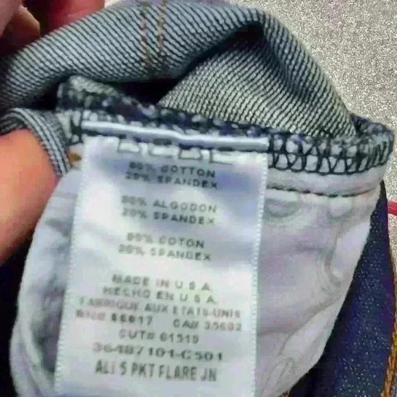 BEBE  FLAIR DARK JEANS SIZE 26 - Picture 7 of 7